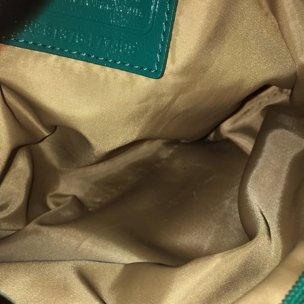 Coach Green Signature Nylon Crossbody Bag - Picture 5 of 9